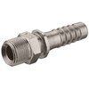 Slangpilaar in RVS type SHM-HP/EN met buitendraad t.b.v. klemschaalmontage voor stoom